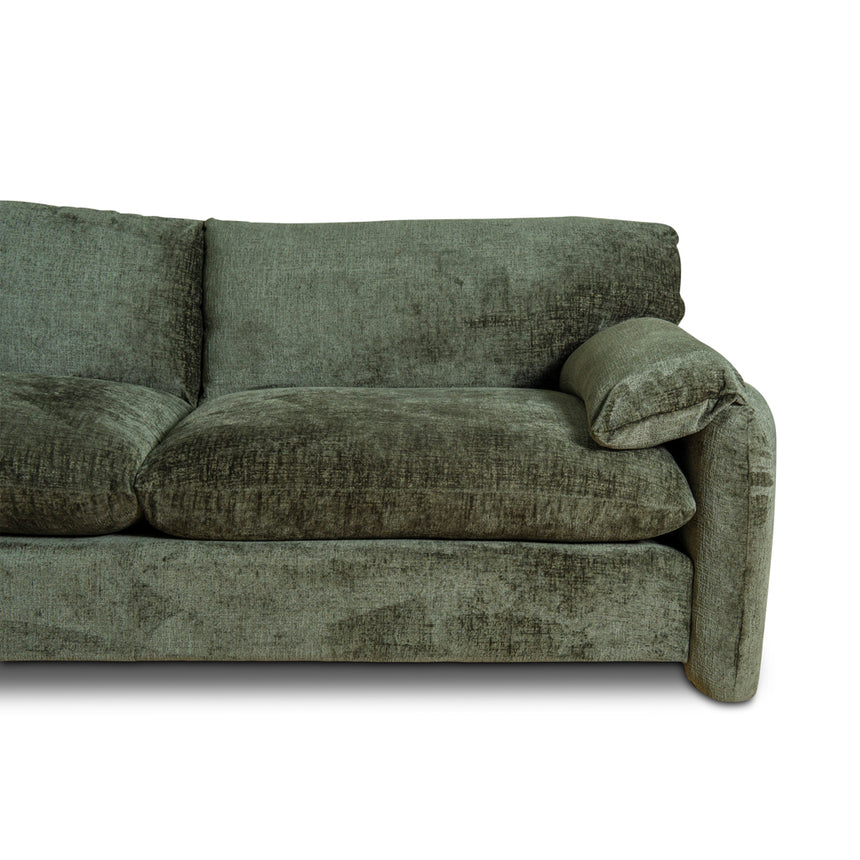 3 Seater Fabric Sofa - Turtle Green