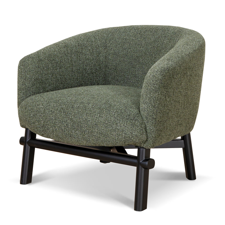 Fabric Armchair - Coral Dark Green