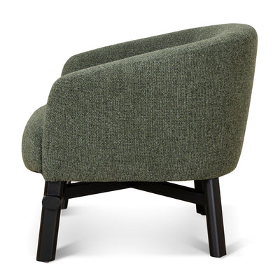 Fabric Armchair - Coral Dark Green