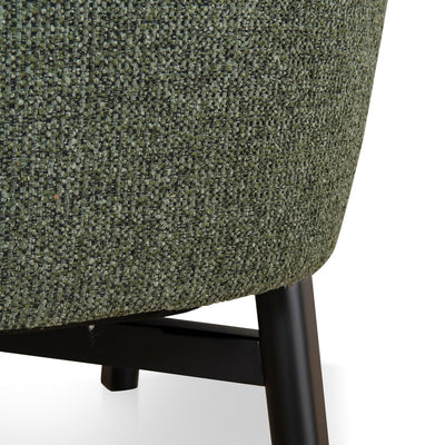 Fabric Armchair - Coral Dark Green