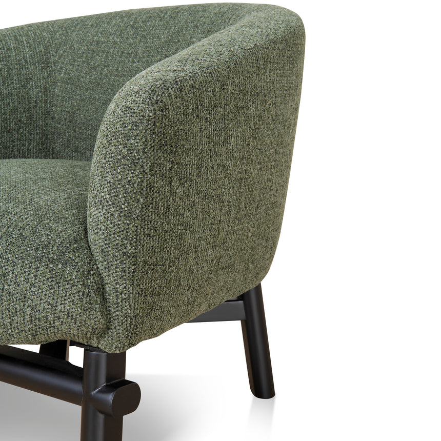 Fabric Armchair - Coral Dark Green