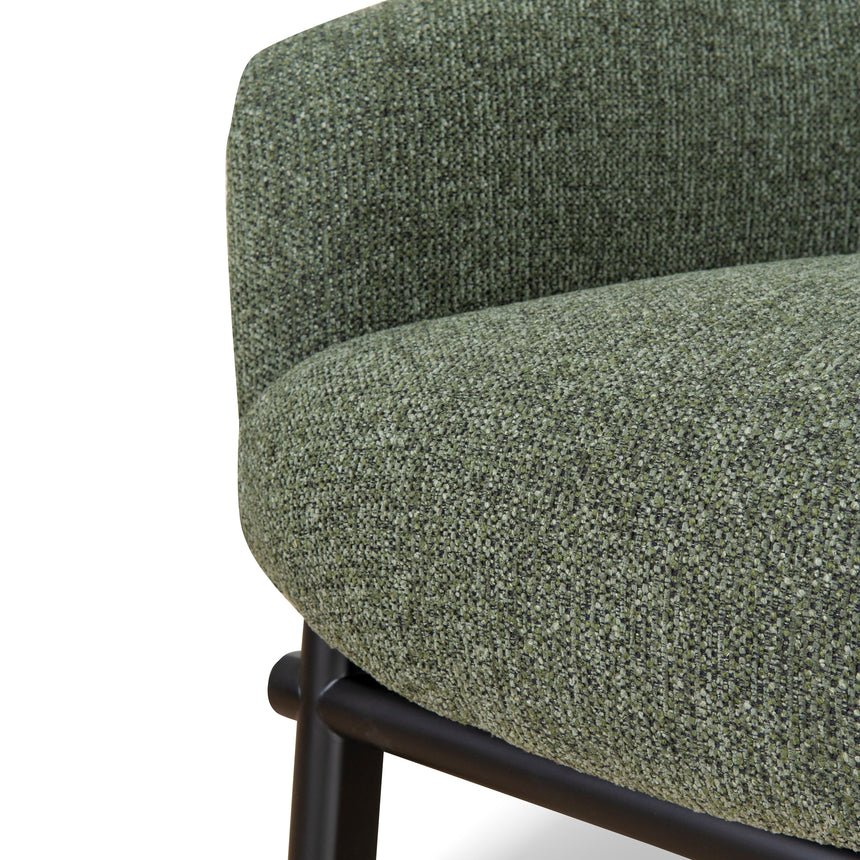 Fabric Armchair - Coral Dark Green