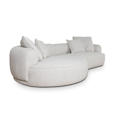 Left Chaise Sofa - Coral Beige