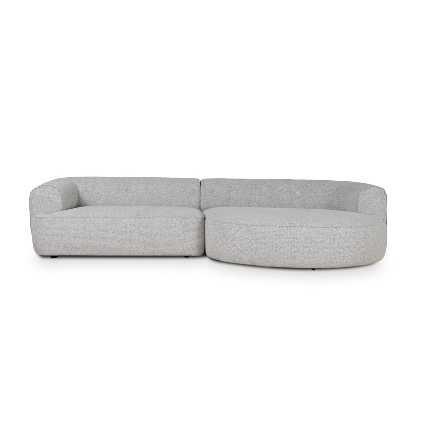 Right Chaise Sofa - Coral Black Pepper