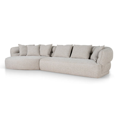 Left Chaise Sofa - Coral Natural Linen