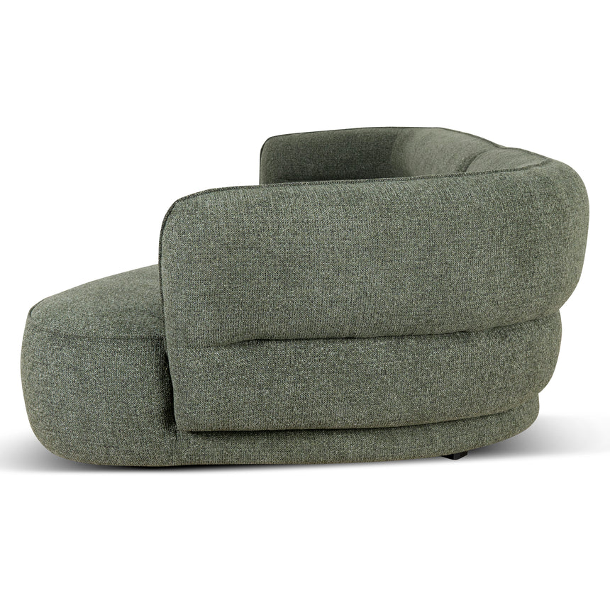 Right Chaise Sofa - Coral Dark Green