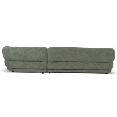 Right Chaise Sofa - Coral Dark Green