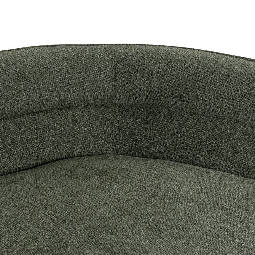 Right Chaise Sofa - Coral Dark Green