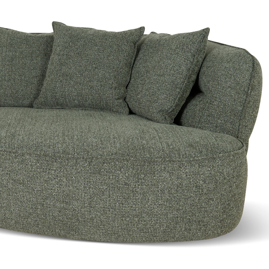 Right Chaise Sofa - Coral Dark Green