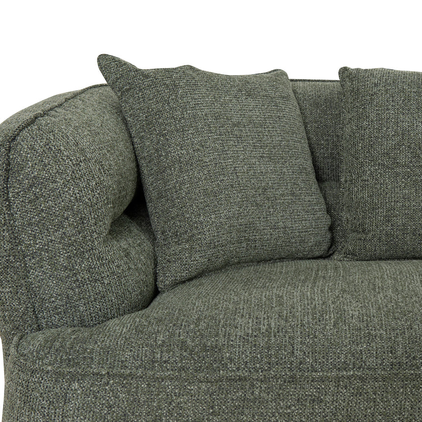 Right Chaise Sofa - Coral Dark Green