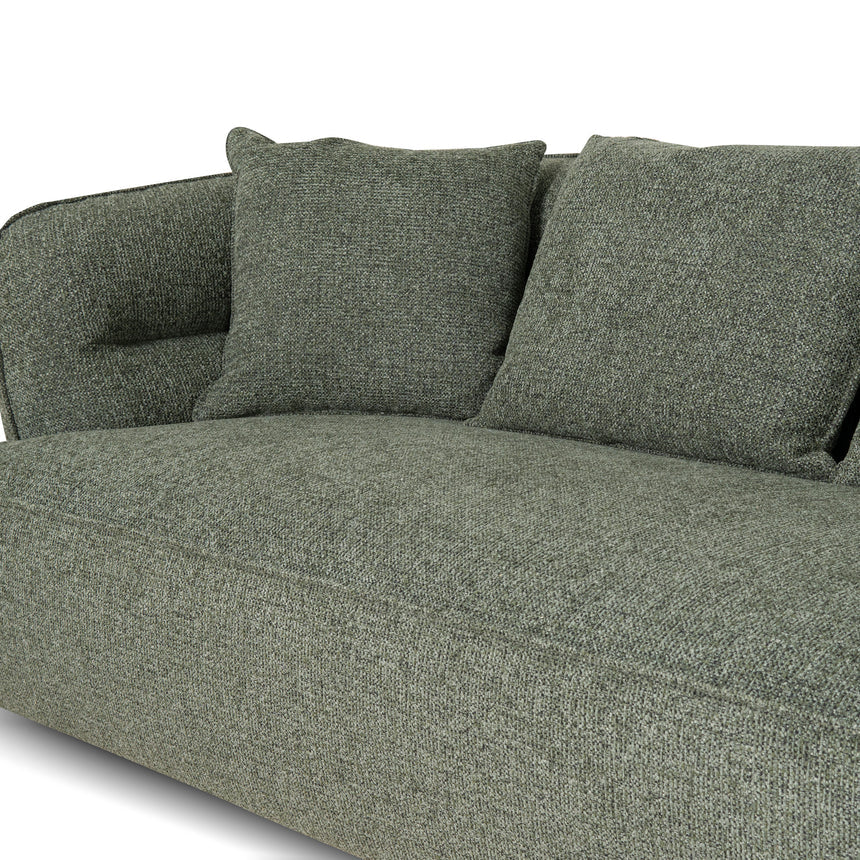 Right Chaise Sofa - Coral Dark Green