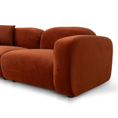 3 Seater Sofa - Rustic Orange