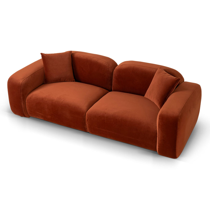 3 Seater Sofa - Rustic Orange