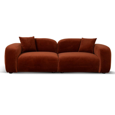 3 Seater Sofa - Rustic Orange