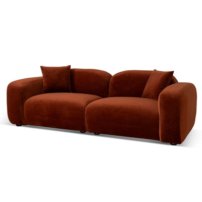 3 Seater Sofa - Rustic Orange