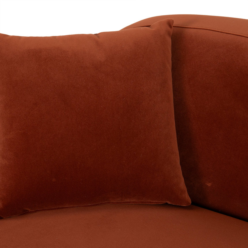 2 Seater Sofa - Rustic Orange