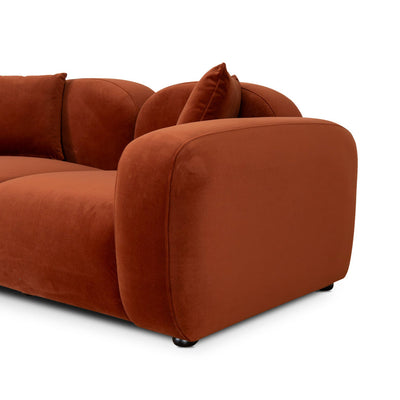 2 Seater Sofa - Rustic Orange