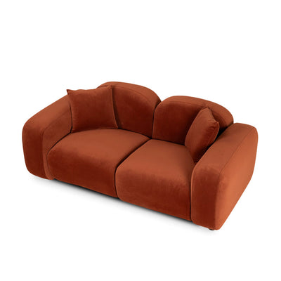 2 Seater Sofa - Rustic Orange