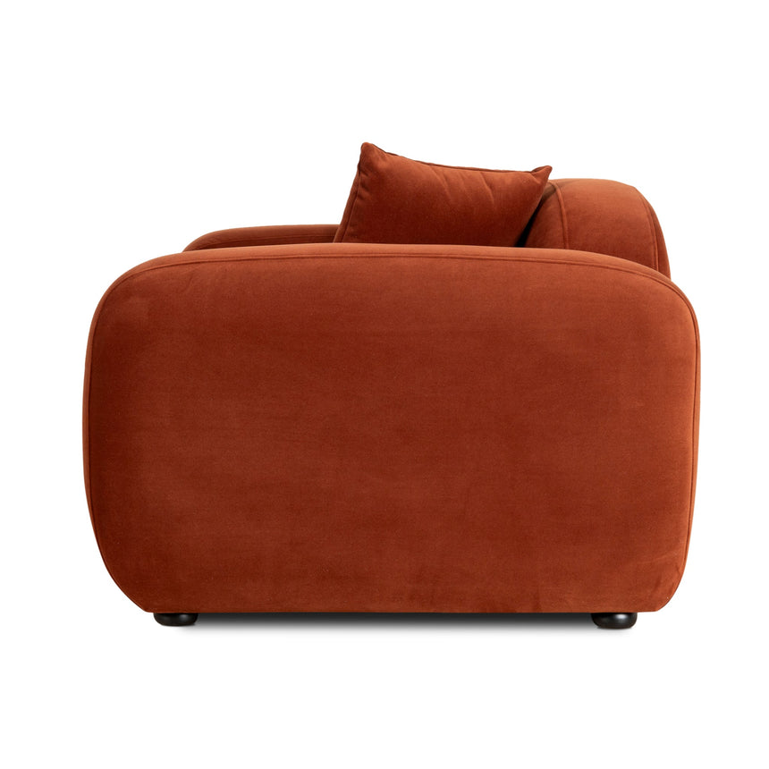 2 Seater Sofa - Rustic Orange