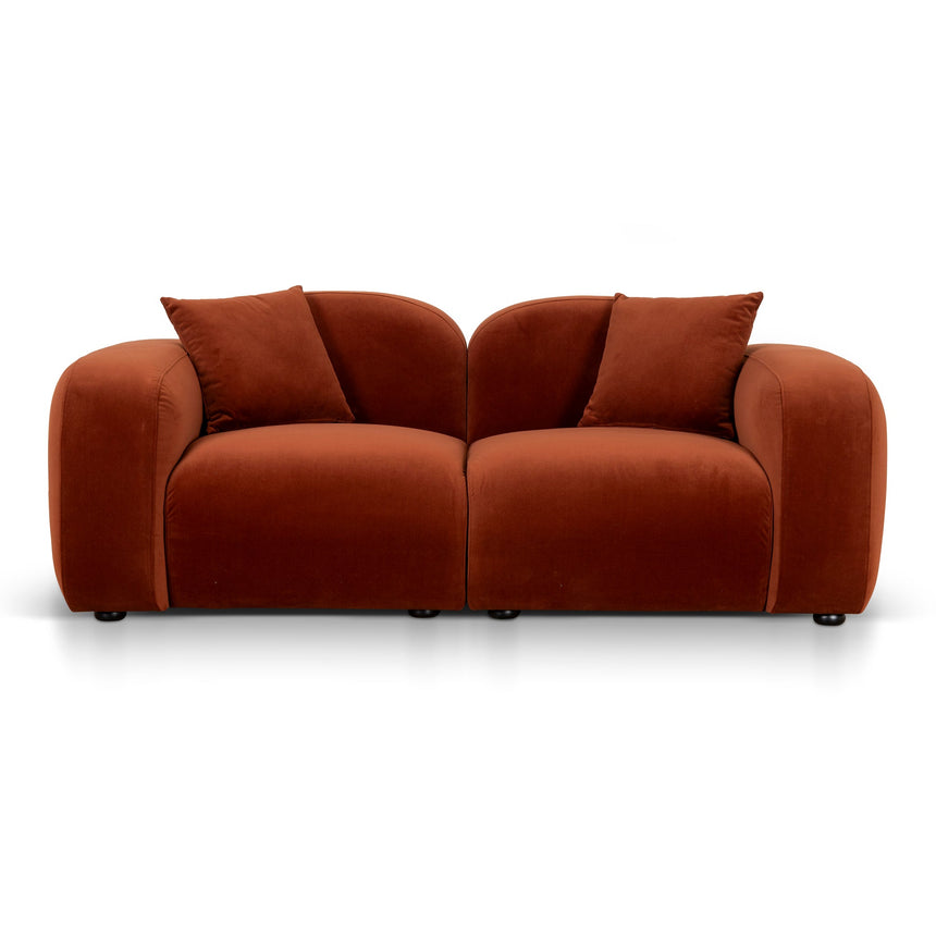 2 Seater Sofa - Rustic Orange