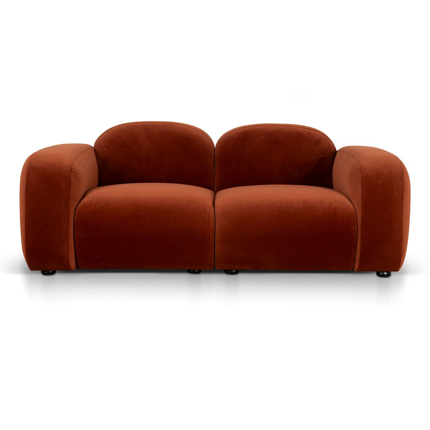 2 Seater Sofa - Rustic Orange