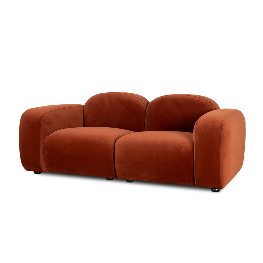 2 Seater Sofa - Rustic Orange