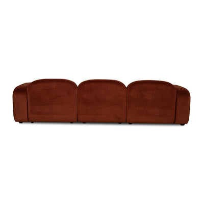 4 Seater Sofa - Rustic Orange