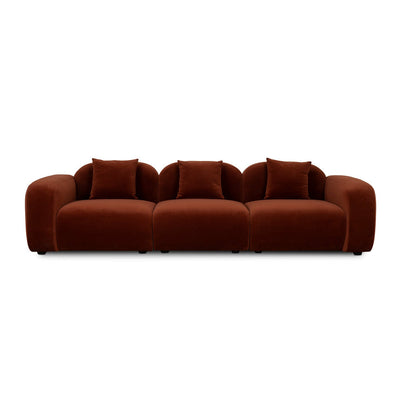 4 Seater Sofa - Rustic Orange