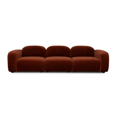 4 Seater Sofa - Rustic Orange