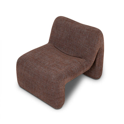 Fabric Lounge Chair - Moss Brown