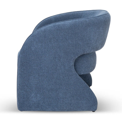 Fabric Armchair - Navy Blue