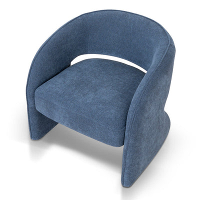 Fabric Armchair - Navy Blue