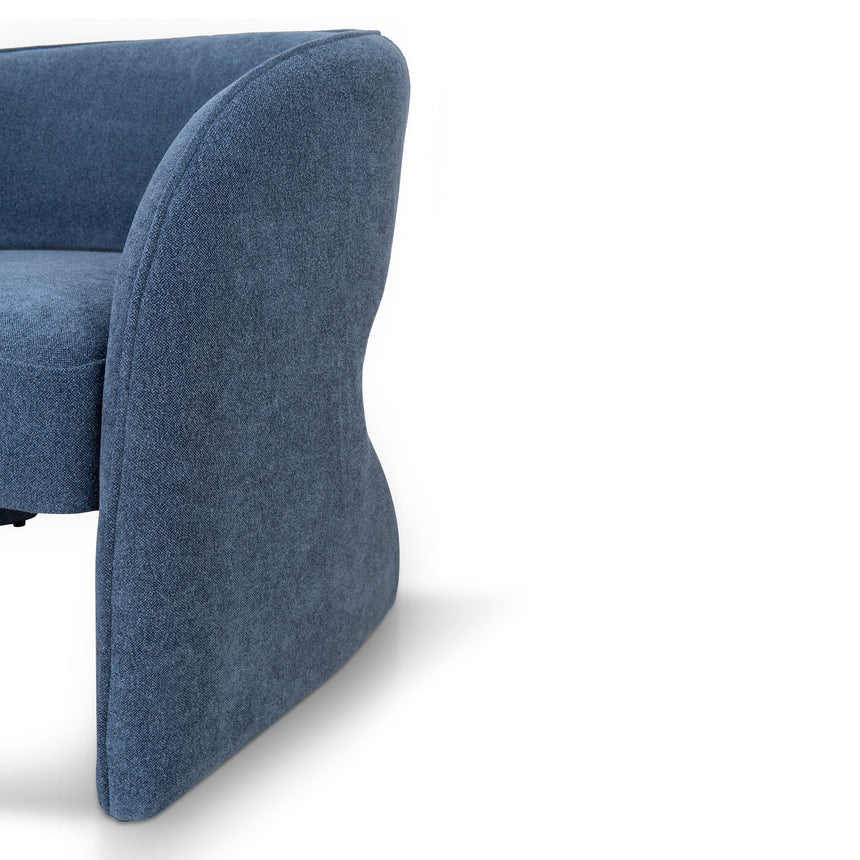 Fabric Armchair - Navy Blue