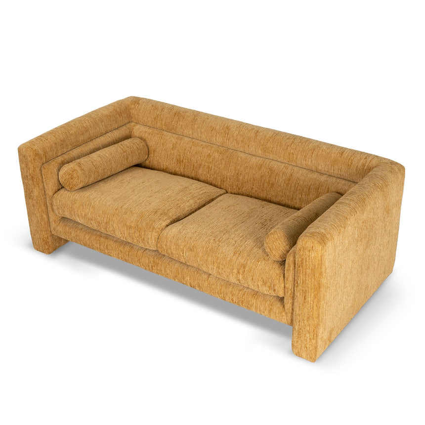 2 Seater Fabric Sofa - Yellow Sand