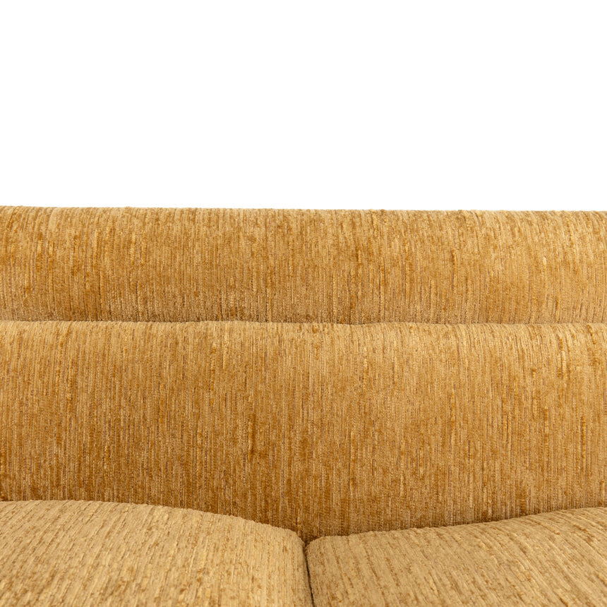 3 Seater Fabric Sofa - Yellow Sand