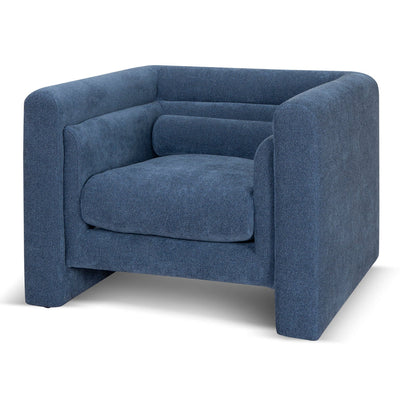 Fabric Armchair - Navy Blue