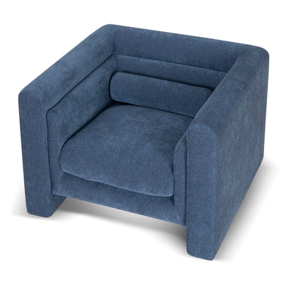 Fabric Armchair - Navy Blue