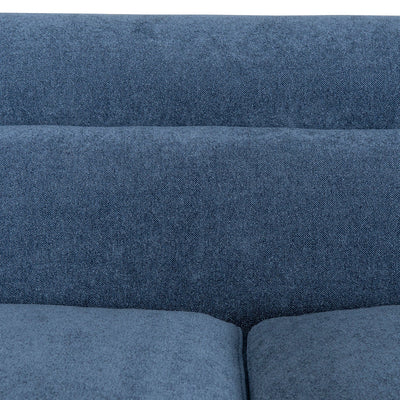 2 Seater Fabric Sofa - Navy Blue