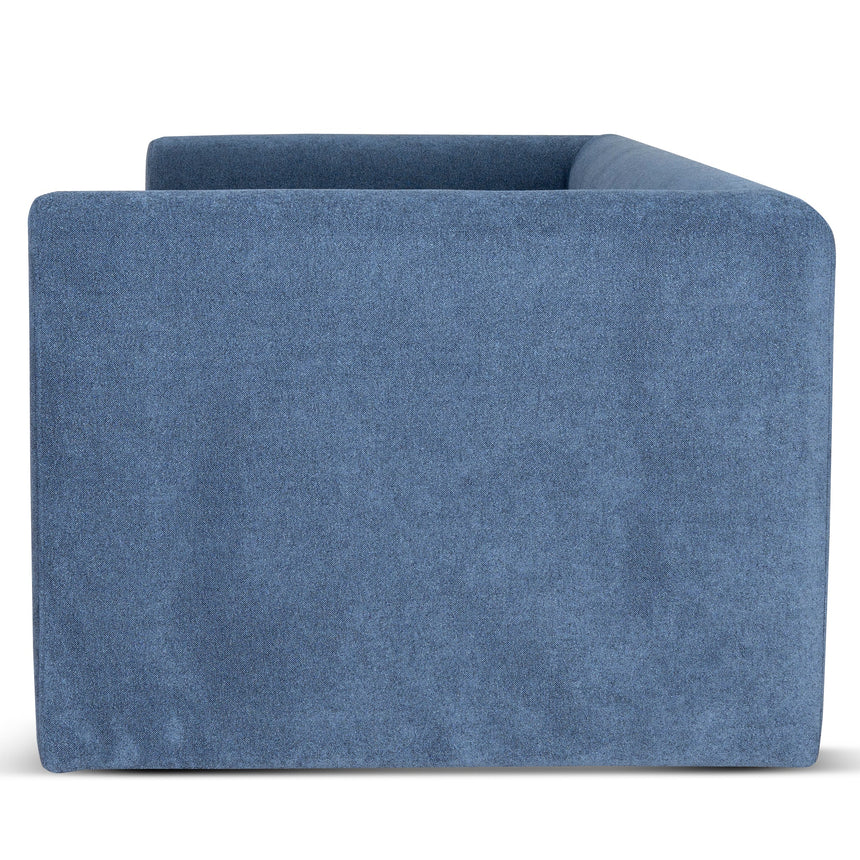 2 Seater Fabric Sofa - Navy Blue