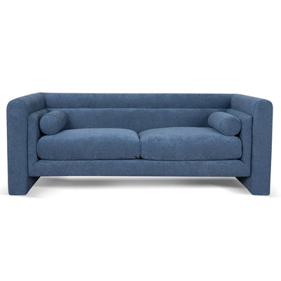 2 Seater Fabric Sofa - Navy Blue