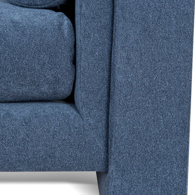 2 Seater Fabric Sofa - Navy Blue