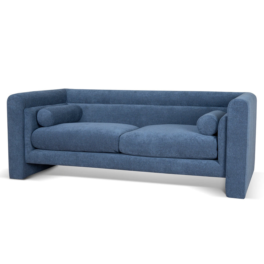 2 Seater Fabric Sofa - Navy Blue