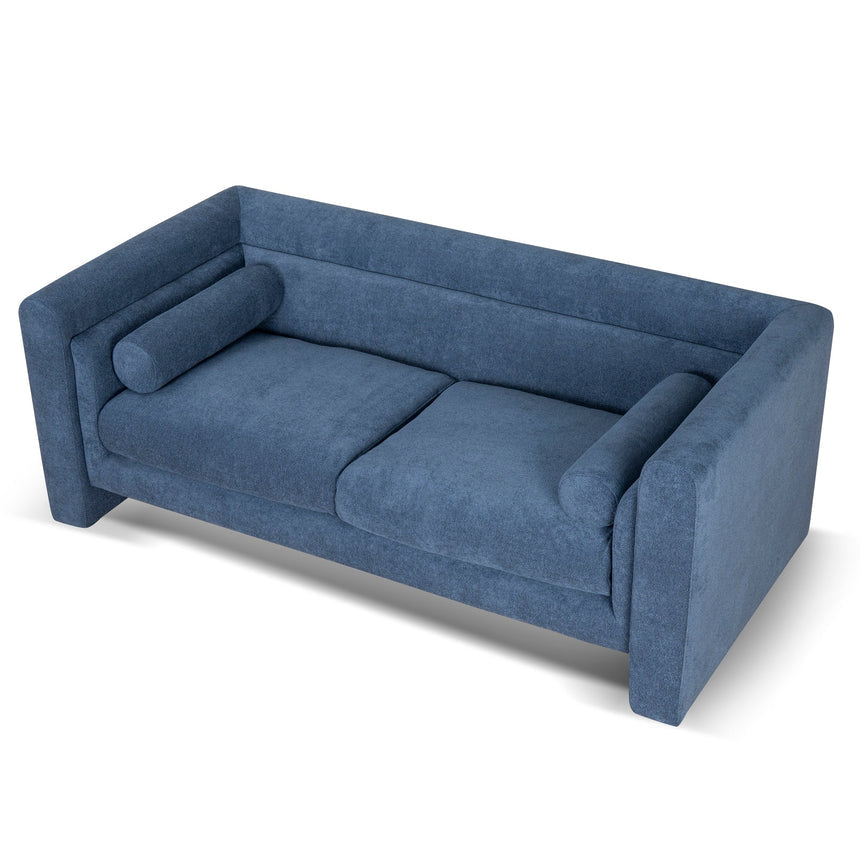 2 Seater Fabric Sofa - Navy Blue