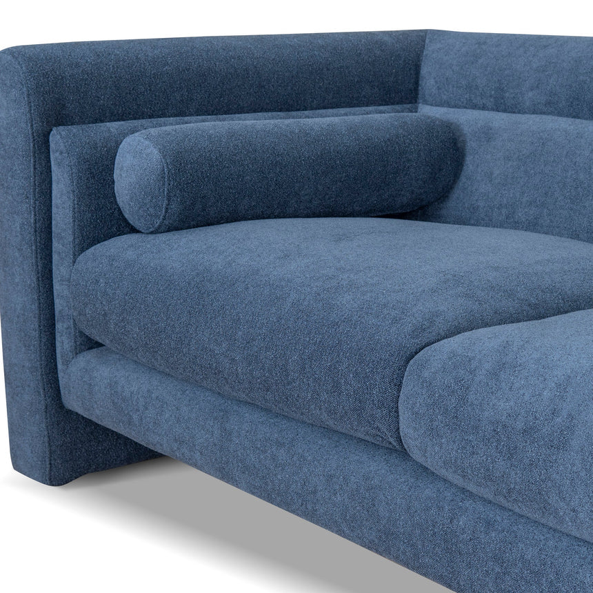 2 Seater Fabric Sofa - Navy Blue