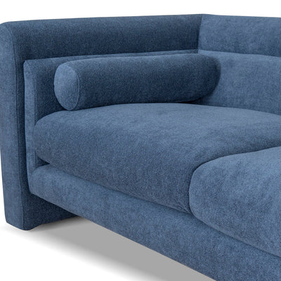 2 Seater Fabric Sofa - Navy Blue