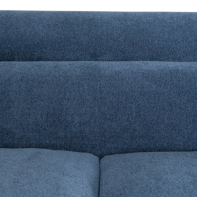 3 Seater Fabric Sofa - Navy Blue