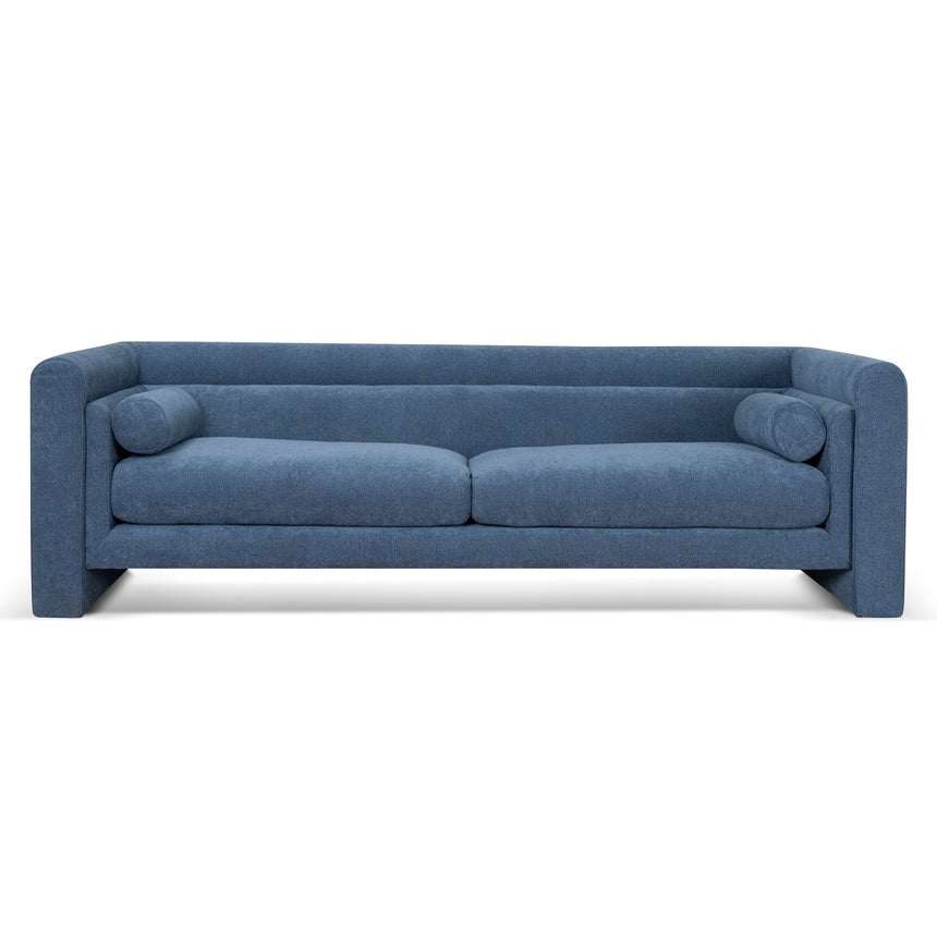 3 Seater Fabric Sofa - Navy Blue