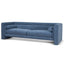 3 Seater Fabric Sofa - Navy Blue