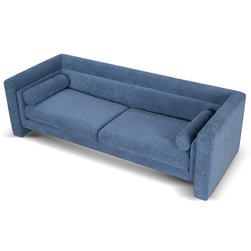 3 Seater Fabric Sofa - Navy Blue