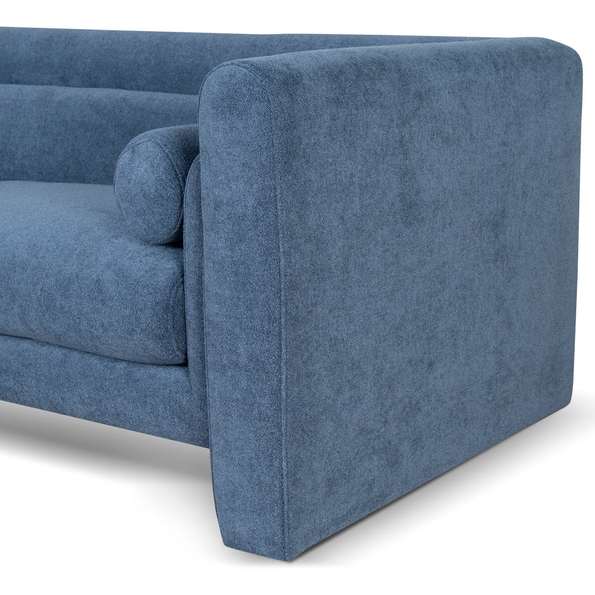 3 Seater Fabric Sofa - Navy Blue